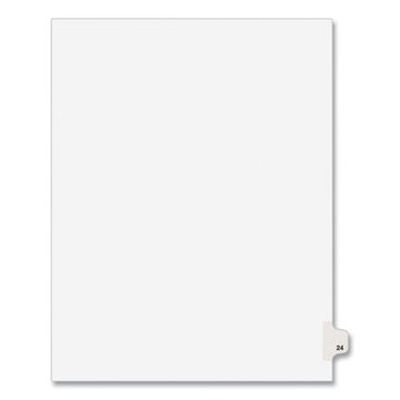 Avery® Preprinted Legal Exhibit Side Tab Index Dividers, Avery Style, 10-tab, 24, 11 X 8.5, White, 25-pack, (1024) freeshipping - TVN Wholesale